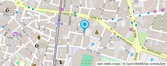 מפת הגעה אל אוטוסטרדה מרכז שירות יפו