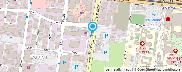 מפת הגעה אל תחנת דלק פז