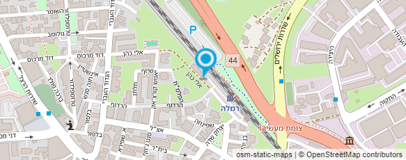 מפת הגעה אל תחנת רכבת רמלה