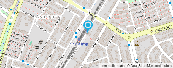 מפת הגעה אל תחנת רכבת קריית מוצקין