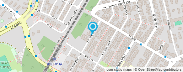 מפת הגעה אל תחנת רכבת קריית חיים