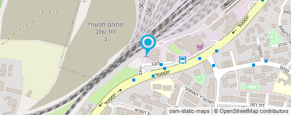 מפת הגעה אל תחנת רכבת לוד