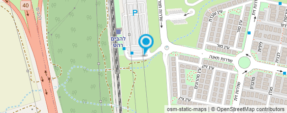 מפת הגעה אל תחנת רכבת להבים - רהט