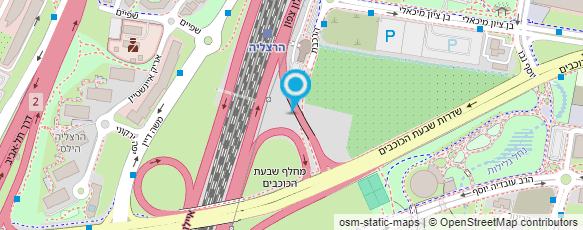 מפת הגעה אל תחנת רכבת הרצליה