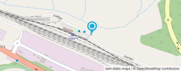 מפת הגעה אל תחנת רכבת דימונה