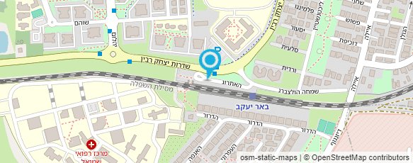 מפת הגעה אל תחנת רכבת באר יעקב