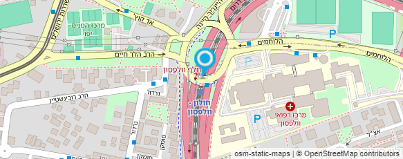 מפת הגעה אל תחנת רכבת חולון-וולפסון מפת הגעה אל תחנת רכבת חולון-וולפסון