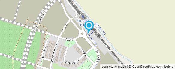 מפת הגעה אל תחנת רכבת לוד-גני אביב