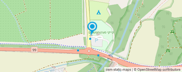 מפת הגעה אל שמורת טבע נחל שניר(חצבני)