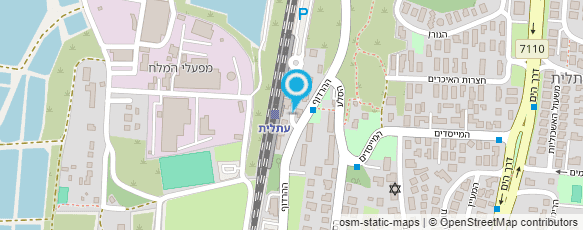 מפת הגעה אל תחנת רכבת עתלית