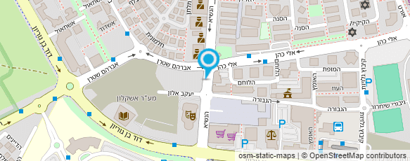 מפת הגעה אל משטרת ישראל-תחנה אשקלון