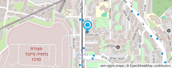 מפת הגעה אל משטרת ישראל-תחנה שפט(ירושלים)