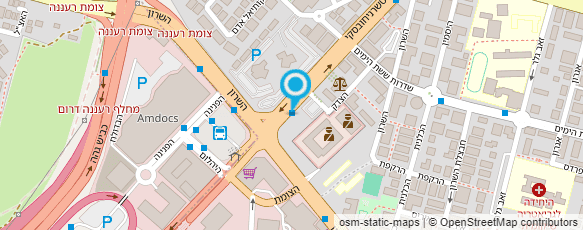 מפת הגעה אל משטרת ישראל-מרחב שרון (כפר סבא)