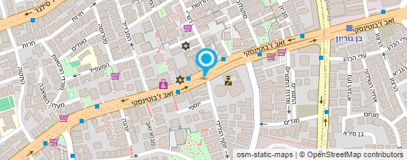 מפת הגעה אל שרה אדם מאפרת מקצועית