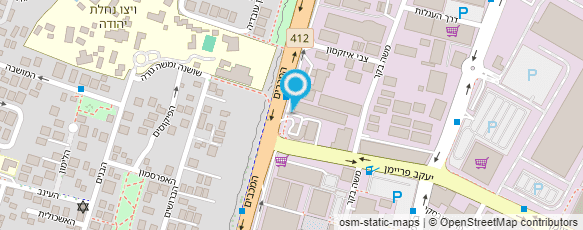 מפת הגעה אל מקדונלד'ס