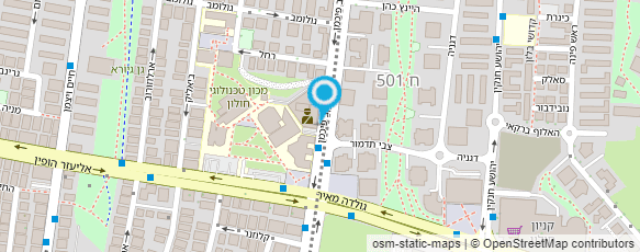 מפת הגעה אל משטרת ישראל-מרחב איילון (חולון)