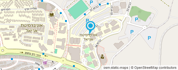 מפת הגעה אל משטרת ישראל-מרחב שומרון(אריאל)