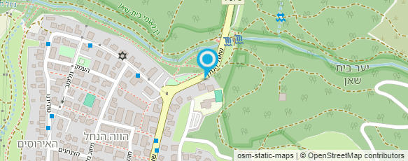 מפת הגעה אל משטרת ישראל-תחנה בית שאן