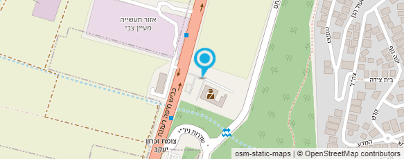 מפת הגעה אל משטרת ישראל-תחנה זכרון יעקב