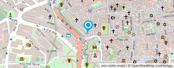 מפת הגעה אל מרכז מידע לתייר