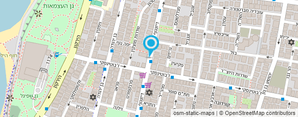 מפת הגעה אל משטרת ישראל-תחנה לב תל אביב