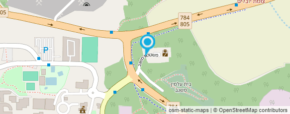 מפת הגעה אל משטרת ישראל-תחנה משגב