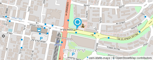 מפת הגעה אל משטרת ישראל-תחנה נהריה