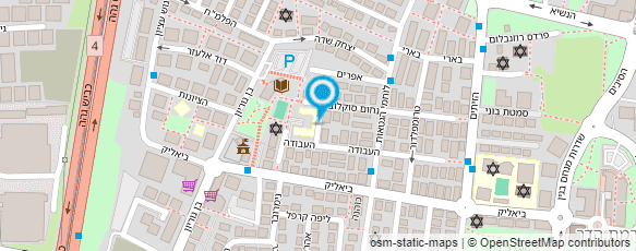 מפת הגעה אל גן מעון הגבעה