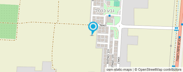 מפת הגעה אל גן גבע כרמל