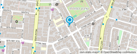 מפת הגעה אל יפה אלמוג קוסמטיקאית פרא-רפואית