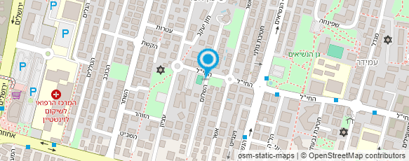 מפת הגעה אל גן הצברים