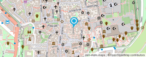 מפת הגעה אל סיורי חוויה ירושלמית מפת הגעה אל סיורי חוויה ירושלמית