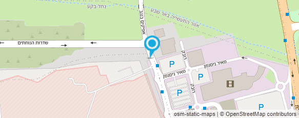 מפת הגעה אל לשכת גיוס באר שבע