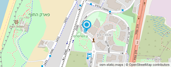 מפת הגעה אל אזורי חן