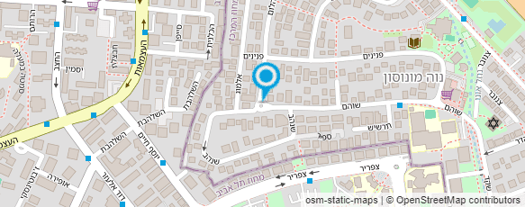 מפת הגעה אל המילה - המרכז הישראלי לביבליותרפיה קליניקות בפריסה ארצית