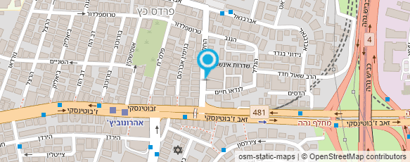 מפת הגעה אל אביטל-סטודיו ליופי