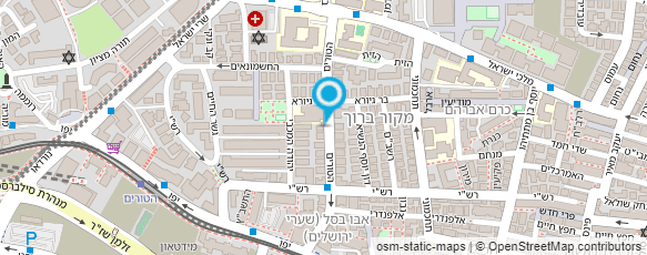 מפת הגעה אל אמיתי הדסה התעמלות פאולה