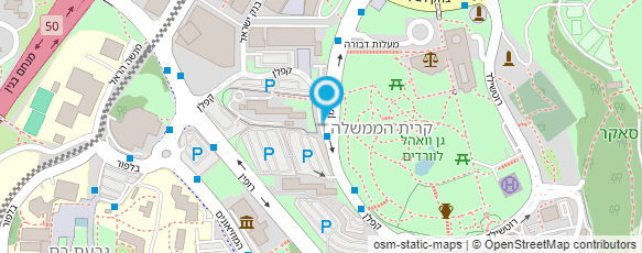 מפת הגעה אל המשרד לאזרחים ותיקים