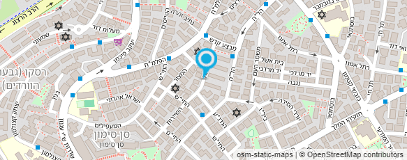 מפת הגעה אל דינה יוסף - אדריכלים