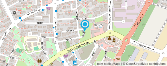 מפת הגעה אל בית דפוס אילת-סגנון