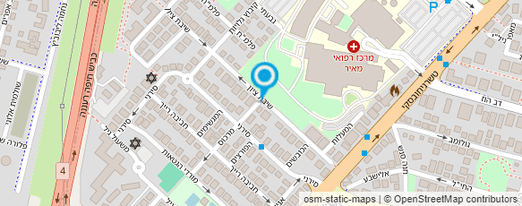 מפת הגעה אל שירותי בריאות כללית