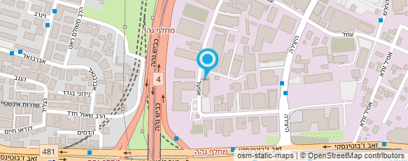 מפת הגעה אל ארליך סטריט פוד