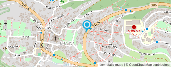 מפת הגעה אל בי"ח הדסה-המחלקה לביוכימיה קלינית