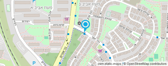 מפת הגעה אל מרב גנות זכרוביץ-תרפיה באמנויות