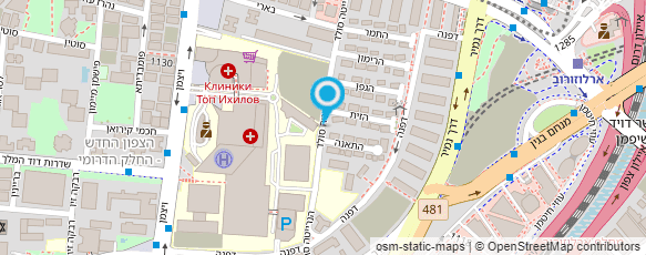 מפת הגעה אל בי"ח דנה-מחלקת אם-תינוק