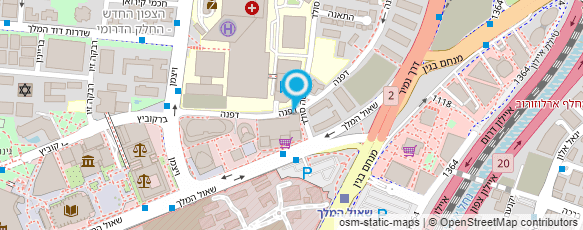 מפת הגעה אל בי"ח דנה-מרפאת פסיכיאטריה של הילד והמתבגר