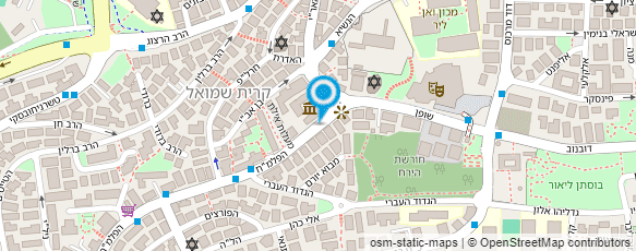 מפת הגעה אל בי"ח הדסה-מכון הריאה