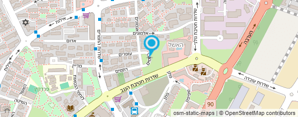 מפת הגעה אל בי"ח יוספטל- מכון נפרולוגיה