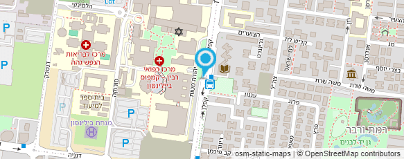 מפת הגעה אל בי"ח שניידר לילדים-מכון לאנדוקרינולוגיה וסוכרת