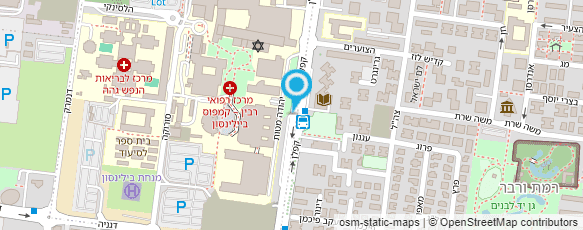 מפת הגעה אל בי"ח שניידר לילדים-המכון לגסטרואנטרולוגיה,תזונה ומחלות כבד